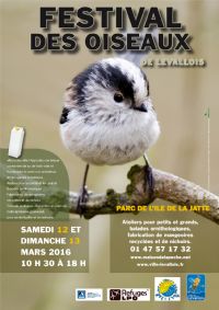 Festival Des Oiseaux De L’ile De La Jatte. Du 12 au 13 mars 2016 à Levallois-perret. Hauts-de-Seine.  10H30